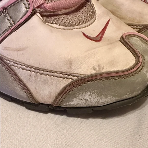 Nike Shox Women's Pink and Silver Athletic Shoes - Picture 3 of 12
